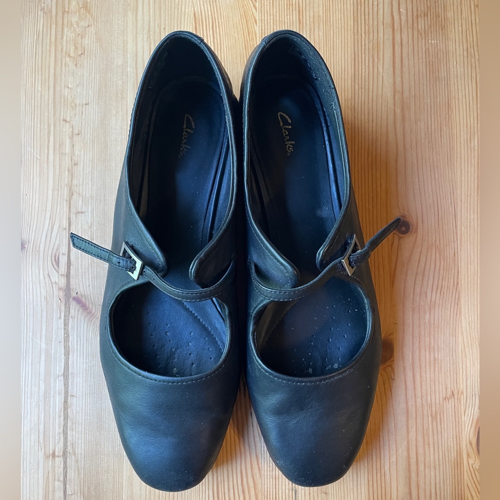 Clarks Pure Flat Mary Janes - Black - 8